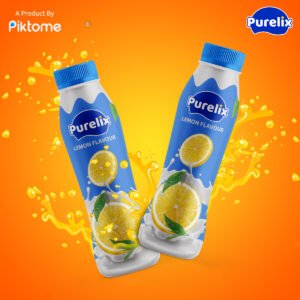 Purelix milkshake bottole lebel design01