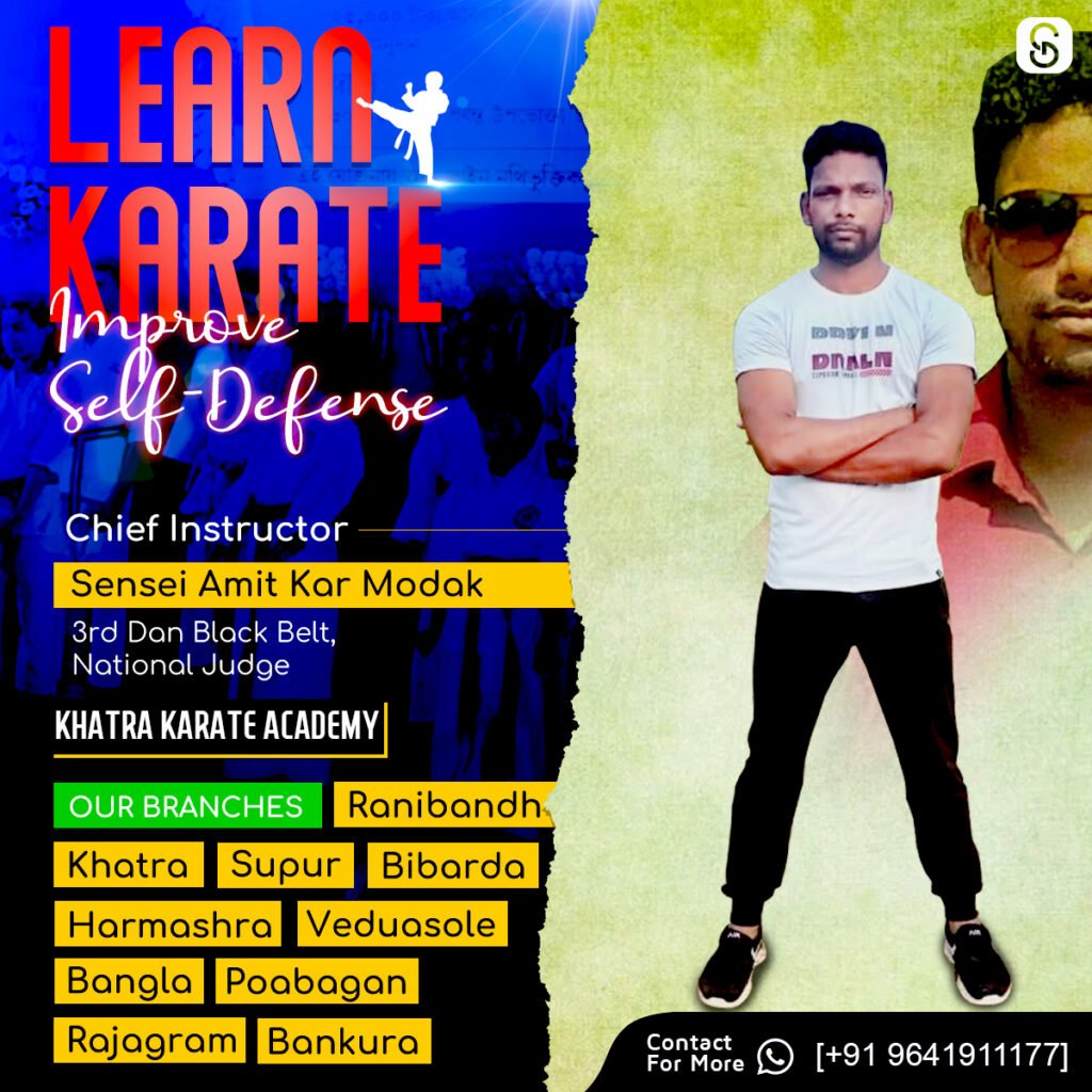 Karate Academy Social Media Post Design