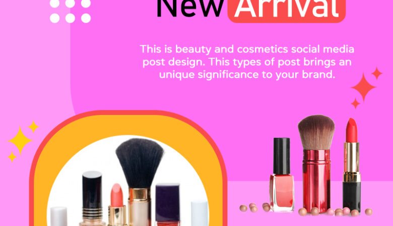 Beauty Products Social Media Post design